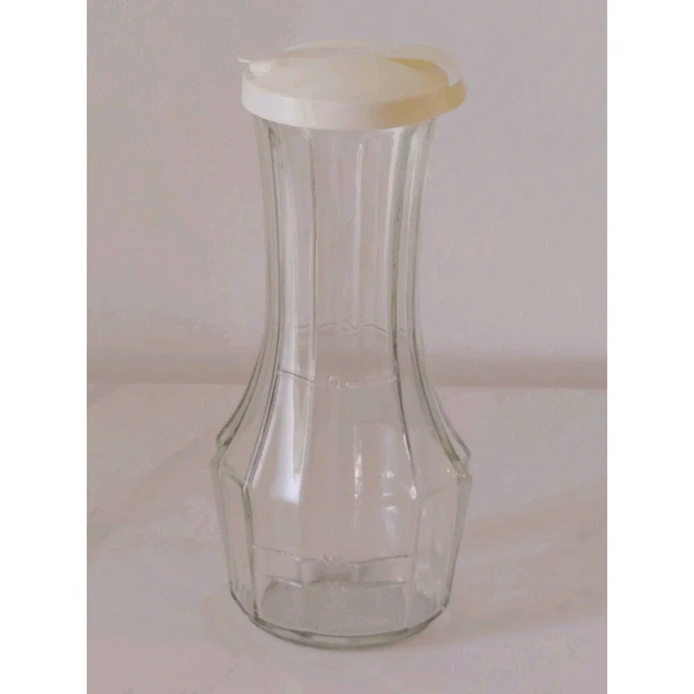 Vintage Good Seasons Cruet Glass Salad Dressing Shaker A15 Bottle - White Lid